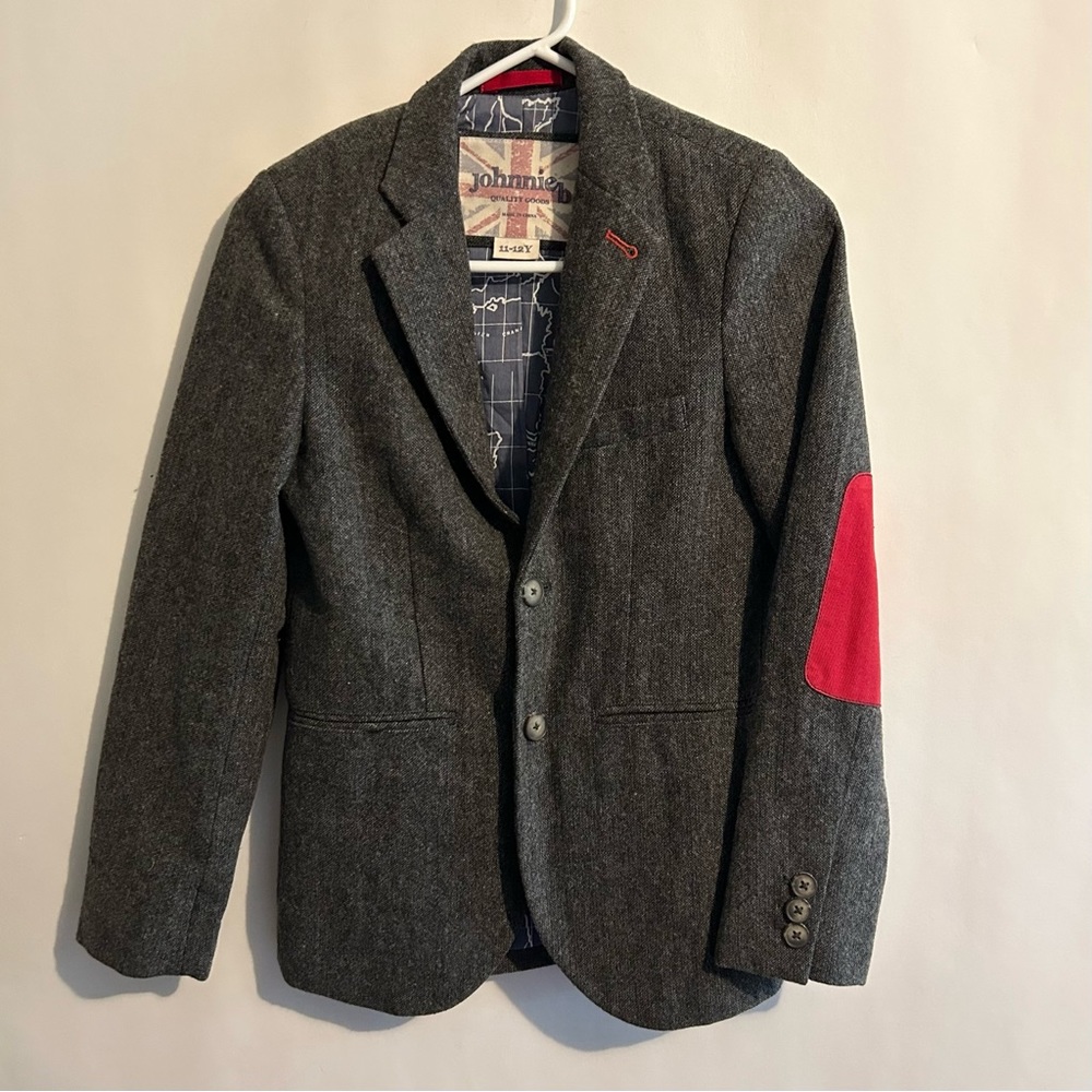 Johnnie B Mini Boden Boys Wool Dress Blazer Jacket Size 11/12